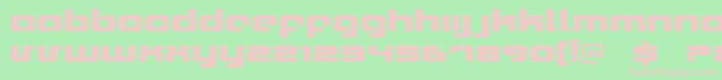 Xeron Font – Pink Fonts on Green Background