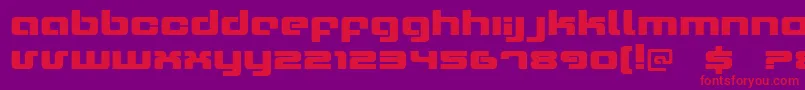 Xeron Font – Red Fonts on Purple Background