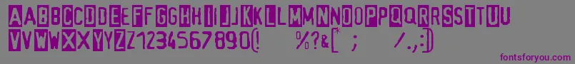 Alias Font – Purple Fonts on Gray Background