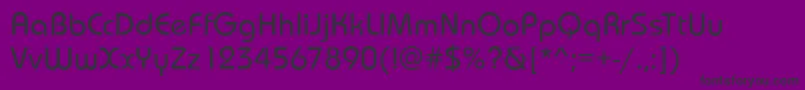 Шрифт DessauMediumRegular – чёрные шрифты на фиолетовом фоне