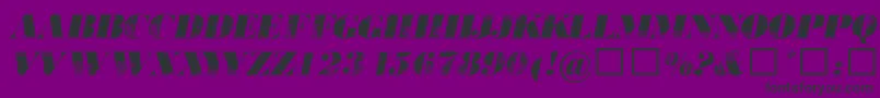 806typography Font – Black Fonts on Purple Background