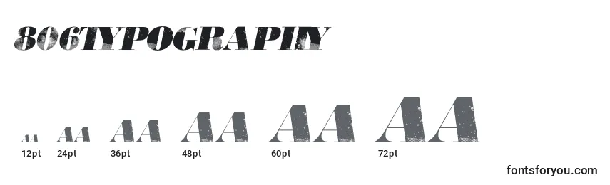806typography font sizes