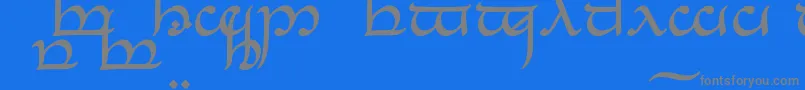 Шрифт TengwarEldanaroNormal – серые шрифты на синем фоне