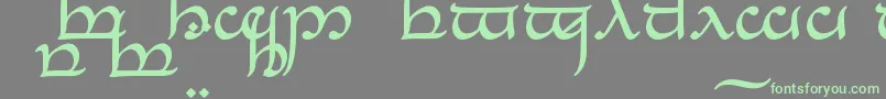 Шрифт TengwarEldanaroNormal – зелёные шрифты на сером фоне