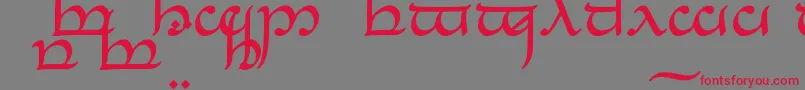 TengwarEldanaroNormal Font – Red Fonts on Gray Background