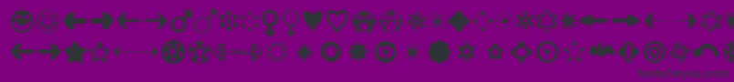 Distrobt Font – Black Fonts on Purple Background