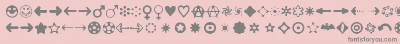 Distrobt Font – Gray Fonts on Pink Background
