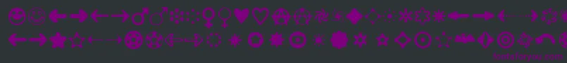 Distrobt Font – Purple Fonts on Black Background