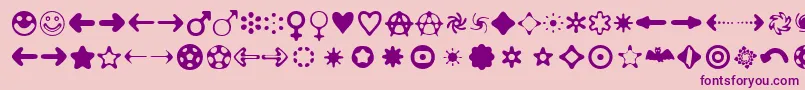 Distrobt Font – Purple Fonts on Pink Background