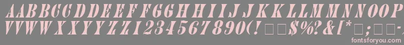 JupiterrItalic Font – Pink Fonts on Gray Background