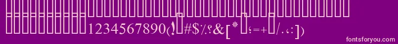 PtBoldDusky Font – Pink Fonts on Purple Background