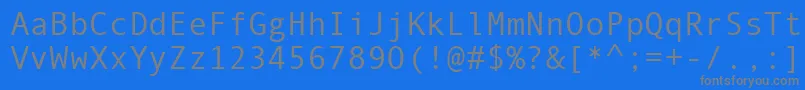 Шрифт Monotype.Com – серые шрифты на синем фоне