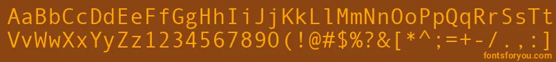 Шрифт Monotype.Com – оранжевые шрифты на коричневом фоне
