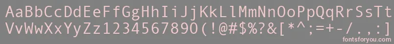 フォントMonotype.Com – 灰色の背景にピンクのフォント