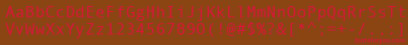 Monotype.Com Font – Red Fonts on Brown Background