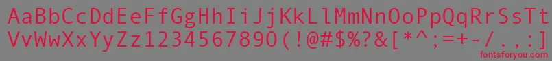 Шрифт Monotype.Com – красные шрифты на сером фоне