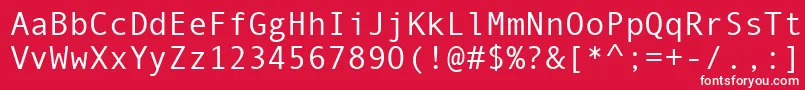 fuente Monotype.Com – Fuentes Blancas Sobre Fondo Rojo