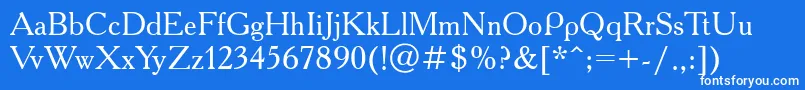 Acd55Ac Font – White Fonts on Blue Background