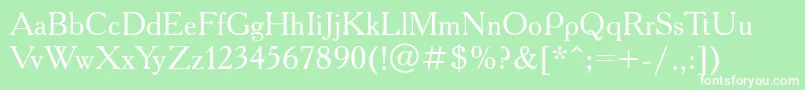 Acd55Ac Font – White Fonts on Green Background