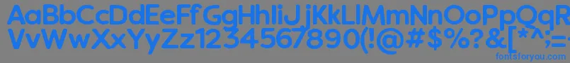 Vanillaextractregular Font – Blue Fonts on Gray Background