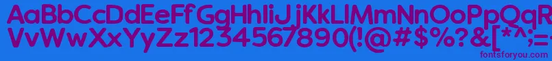 Vanillaextractregular Font – Purple Fonts on Blue Background