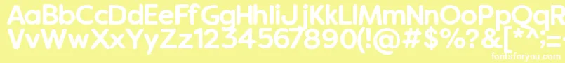 Vanillaextractregular Font – White Fonts on Yellow Background