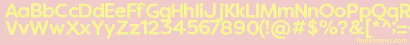 Vanillaextractregular Font – Yellow Fonts on Pink Background