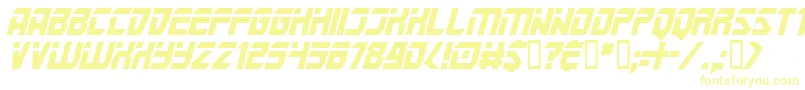 MarsPoliceItalic Font – Yellow Fonts
