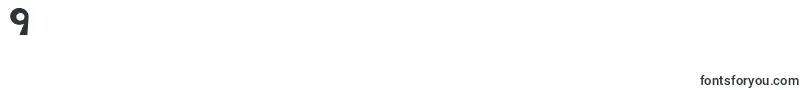 Czcionka Circline1Crazy – czcionki cyfry 9