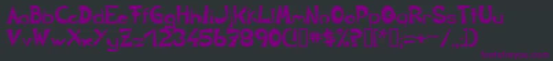 Circline1Crazy Font – Purple Fonts on Black Background