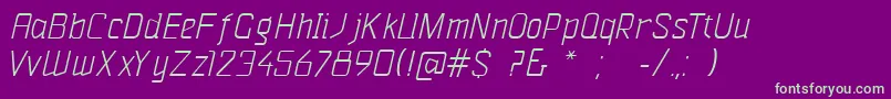 VazariSansSerif Font – Green Fonts on Purple Background