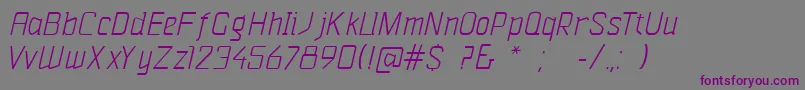 Шрифт VazariSansSerif – фиолетовые шрифты на сером фоне