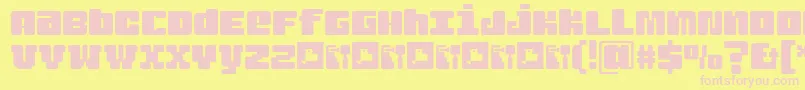 JuderaRing Font – Pink Fonts on Yellow Background