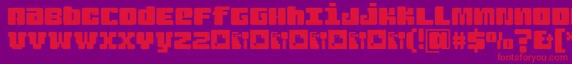 JuderaRing Font – Red Fonts on Purple Background