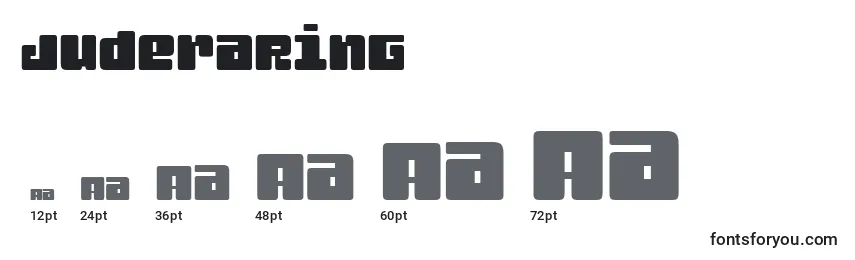 JuderaRing Font Sizes