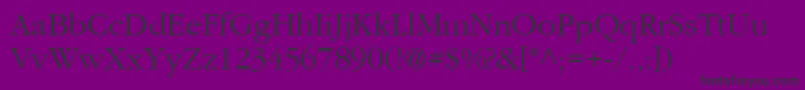 Aggcl Font – Black Fonts on Purple Background