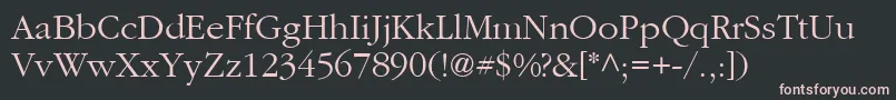 Aggcl Font – Pink Fonts on Black Background