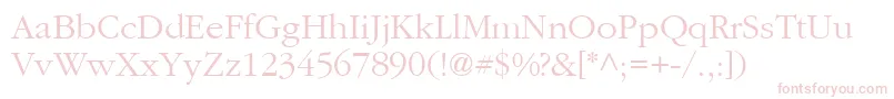 Aggcl-Schriftart – Rosa Schriften auf weißem Hintergrund