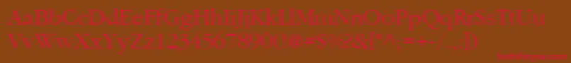 Aggcl Font – Red Fonts on Brown Background