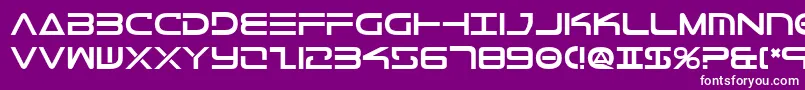 TeleMarinesBold Font – White Fonts on Purple Background