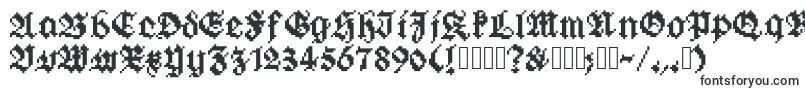 Gothicpixels-fontti – Alkavat G:lla olevat fontit