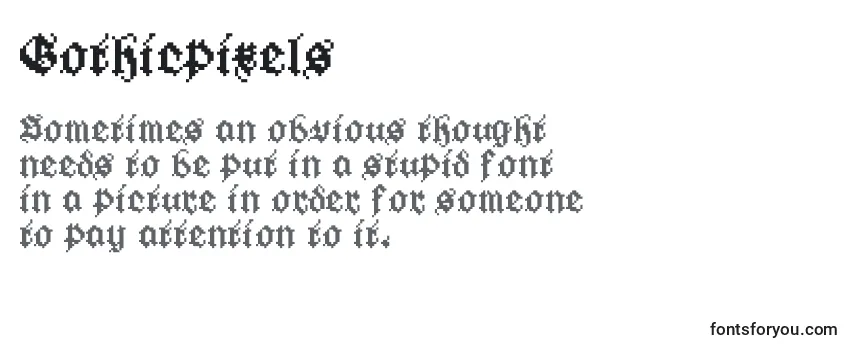 Gothicpixels フォントのレビュー