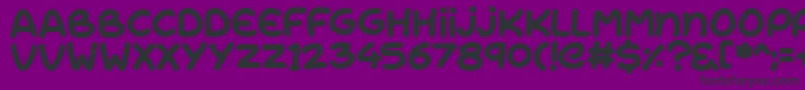 RiseShine-Schriftart – Schwarze Schriften auf violettem Hintergrund
