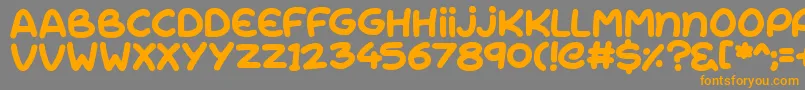 RiseShine Font – Orange Fonts on Gray Background
