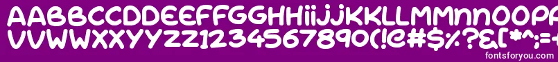 RiseShine Font – White Fonts on Purple Background