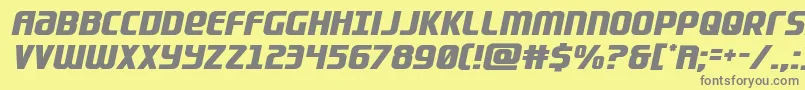 Lightsider Font – Gray Fonts on Yellow Background