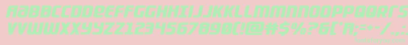 Lightsider Font – Green Fonts on Pink Background