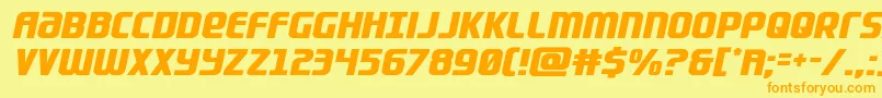 Lightsider Font – Orange Fonts on Yellow Background