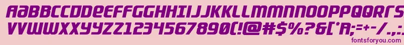 Lightsider Font – Purple Fonts on Pink Background