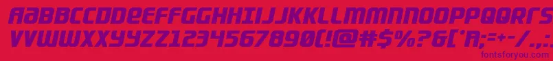 Lightsider Font – Purple Fonts on Red Background